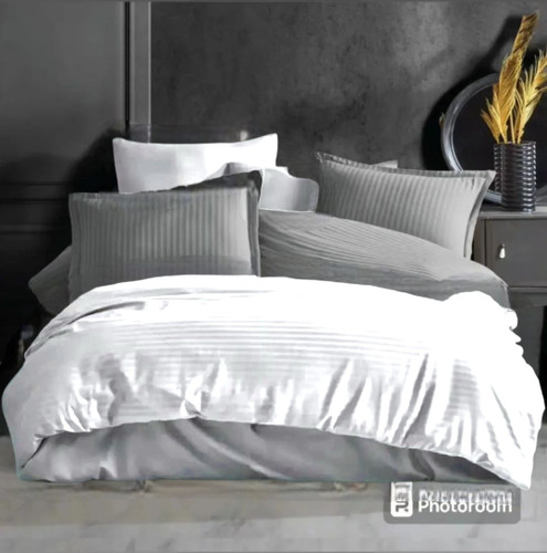 روتختی هتلی دونفره دورو سفید طوسی