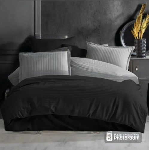 روتختی هتلی دونفره دورو مشکی و طوسی