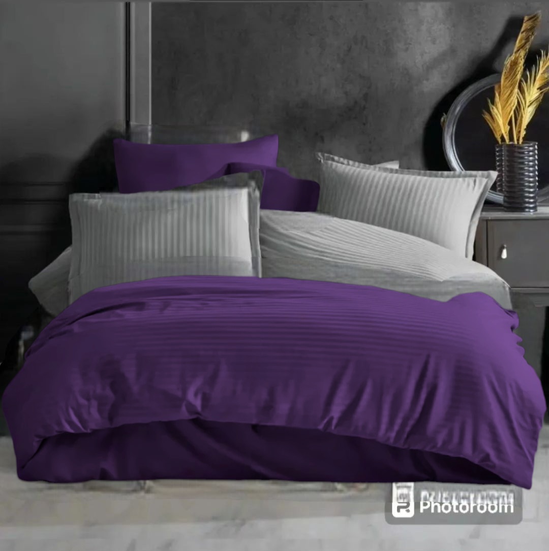 روتختی دونفره هتلی دورو طوسی بنفش